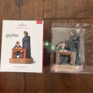 Hallmark Harry Potter First Impressions Talking Professor Snape ornament 2018